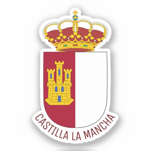 Castilla La Mancha - Spanien Aufkleber (Vorderseite)