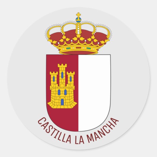 Castilla La Mancha - Spanien Runder Aufkleber (Vorderseite)