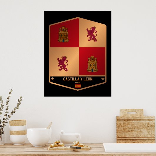 Castilla y León Poster (Küche)