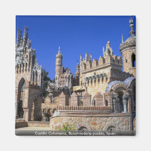 Castillo Colomares, Benalmadena pueblo, Spanien Magnet
