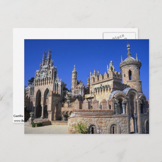 Castillo Colomares, Benalmadena pueblo, Spanien Postkarte (Vorne/Hinten)