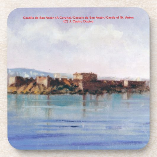 Castillo de San Antón (A Coruña) Getränkeuntersetzer (Vorderseite)