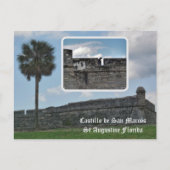 Castillo de San Marco St Augustine Florida Postkarte (Vorderseite)