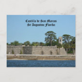 Castillo de San Marcos Historic St Augustine FL Postkarte (Vorderseite)