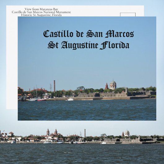 Castillo de San Marcos Historic St Augustine FL Postkarte