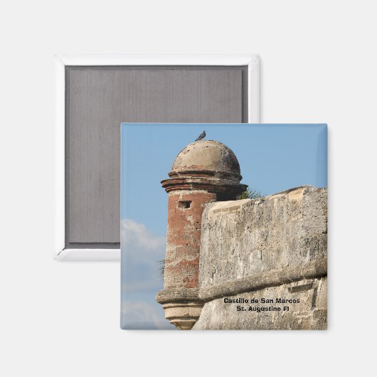 Castillo de San Marcos Magnet (Vorderseite/Rückseite)
