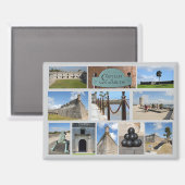 Castillo de San Marcos Magnet (Vorderseite/Rückseite)