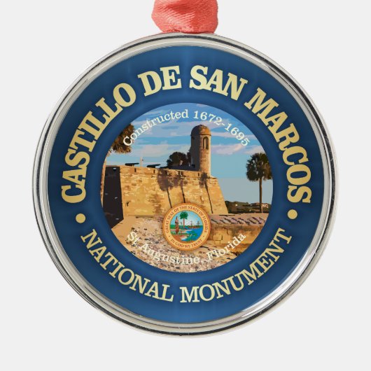 Castillo de San Marcos (NM) Ornament Aus Metall (Vorne)