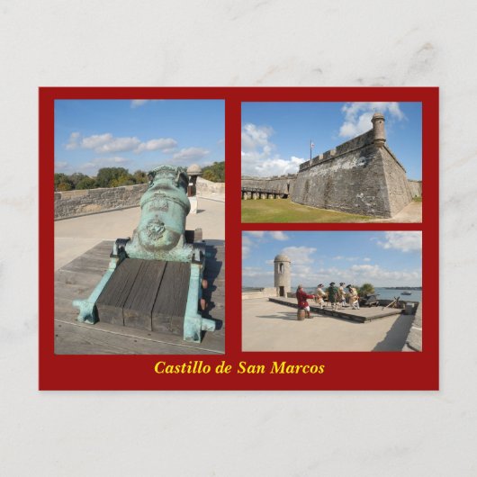 Castillo de San Marcos Postkarte (Vorderseite)