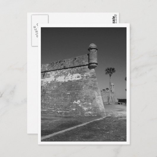 Castillo De San Marcos Postkarte (Vorne/Hinten)