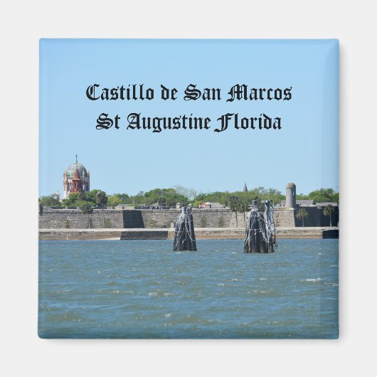 Castillo de San Marcos St Augustine FL Foto Magnet (Vorne)
