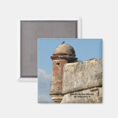 Castillo de San Marcos St. Augustine Fl Magnet (Vorderseite/Rückseite)