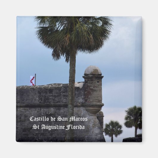 Castillo de San Marcos St Augustine Florida Foto Magnet (Vorne)