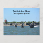 Castillo de San Marcos St Augustine Florida Reise Postkarte (Vorderseite)