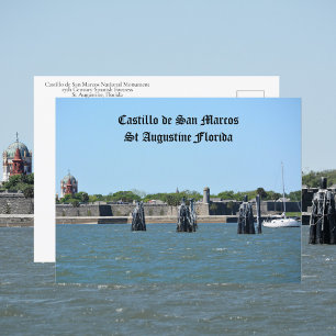 Castillo de San Marcos St. Augustine Florida Reise Postkarte