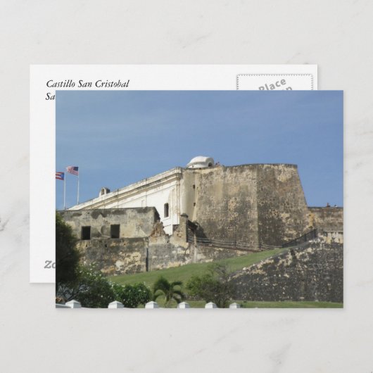 Castillo San Cristobal Postkarte (Vorne/Hinten)