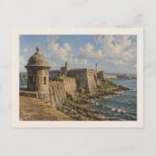 Castillo San Felipe del Morro – Alt-San Juan Postkarte