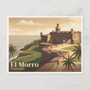 Castillo San Felipe del Morro San Juan Puerto Rico Postkarte