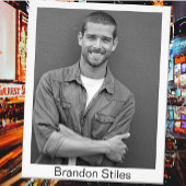 Casting Call Headshots 8x10 Schwarz-weiße Umwandlu Fotodruck