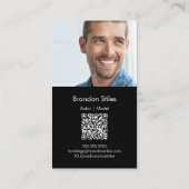 Casting Essentials Foto-Geschäftskarte | QR-Code Visitenkarte (Rückseite)