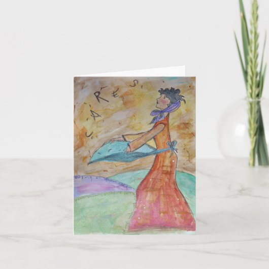 Casting interessiert sich Grußkarte Karte (Vorderseite)