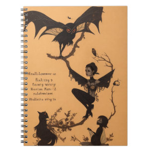 Casting Zauber Magisches Halloween-Notebook Notizblock