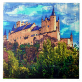 Castle Alcazar, Segovia, Spanien. Fliese (Vorderseite)