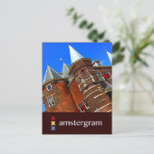Castle Amsterdam gram Postkarte (Stehend Vorderseite)