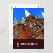 Castle Amsterdam gram Postkarte (Vorne/Hinten)