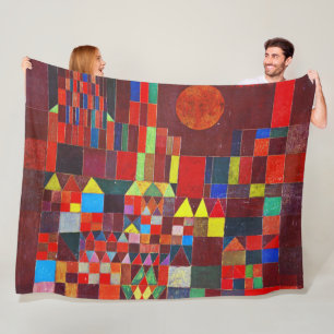 Castle and Sun, Paul Klee Fleecedecke