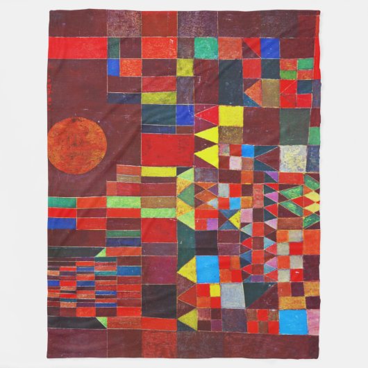 Castle and Sun, Paul Klee Fleecedecke (Vorderseite)