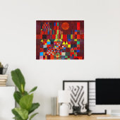 Castle and Sun, Paul Klee Poster (Heimbüro)