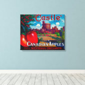 Castle Apple Label - Westbank B.C. Kanada Leinwanddruck (Insitu (Holzboden))