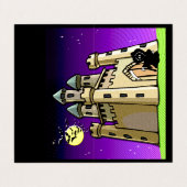 Castle Bats & Grim Sensenmann Kurswechsel-Karte Visitenkarten (Außenseite Aufgefaltet)