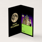 Castle Bats & Grim Sensenmann Kurswechsel-Karte Visitenkarten (Innenseite)