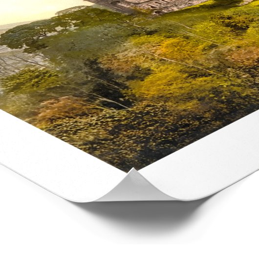 Castle Campbell, Dollar Scotland Poster (Ecke)