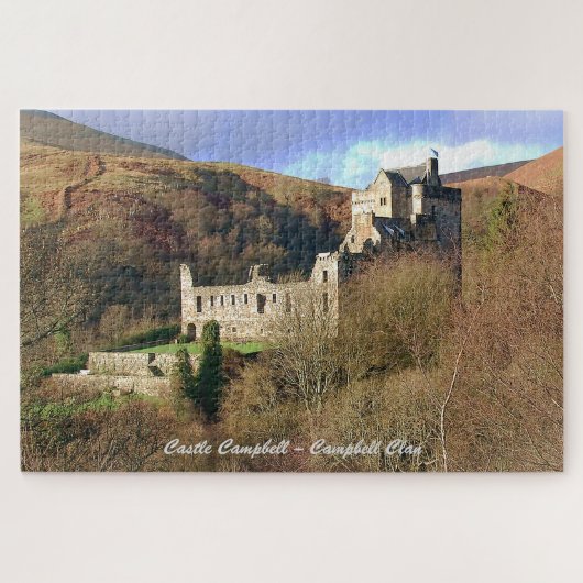 Castle Campbell - Schottischer Campbell Clan Puzzle (Horizontal)