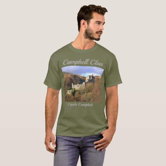 Castle Campbell - Scottish Campbell Clan T - Shirt (Vorne ganz)
