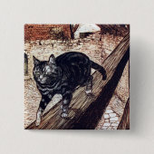 Castle Cat Rackham Illustration Button (Vorderseite)