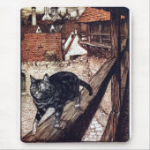 Castle Cat Rackham Illustration Mousepad (Vorne)