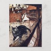 Castle Cat Rackham Illustration Postkarte (Vorderseite)