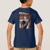 Castle Cat Rackham Illustration T-Shirt (Rückseite)