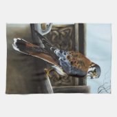 Castle Celtic Kestrel Bird Geschirrtuch (Horizontal)