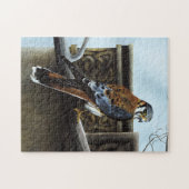 Castle Celtic Kestrel Bird Puzzle (Horizontal)