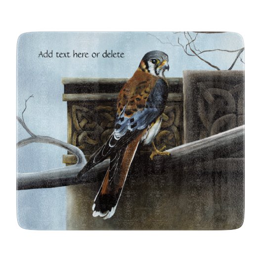 Castle Celtic Kestrel Bird Schneidebrett (Vorderseite)