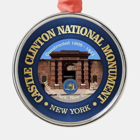 Castle Clinton (NM) Ornament Aus Metall (Vorne)