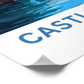 Castle Combe England Travel Print Poster (Ecke)