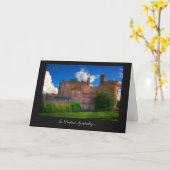 Castle Dalhousie, Midlothian - Im tiefsten Beileid Karte (Gelbe Blume)