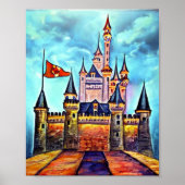 Castle Digital Fantasy Art Poster #01 (Vorne)