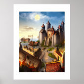 Castle Digital Fantasy Art Poster #04 (Vorne)